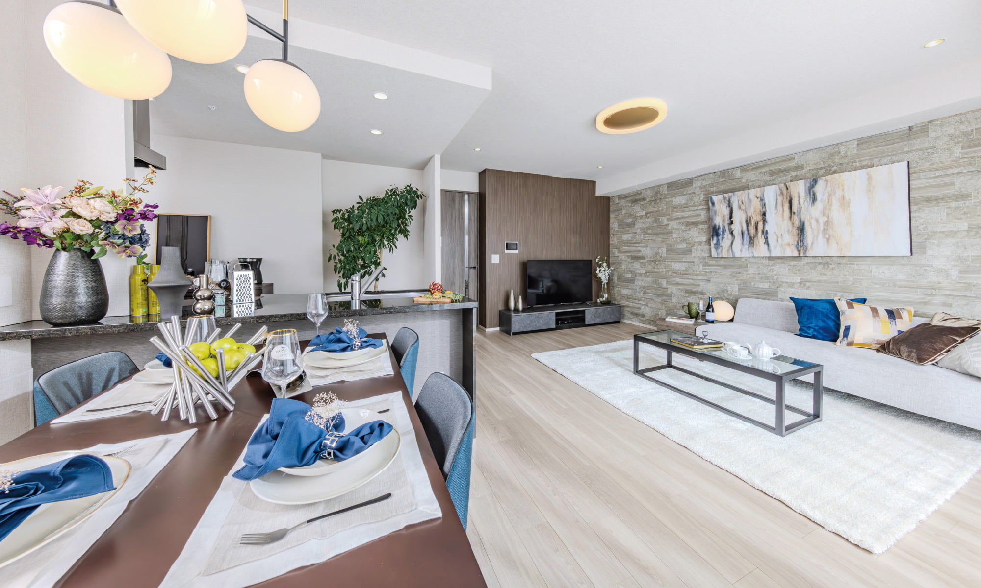 LIVING DINING KITCHEN