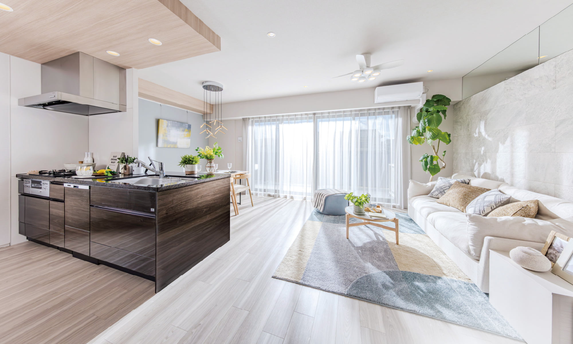LIVING DINING KITCHEN