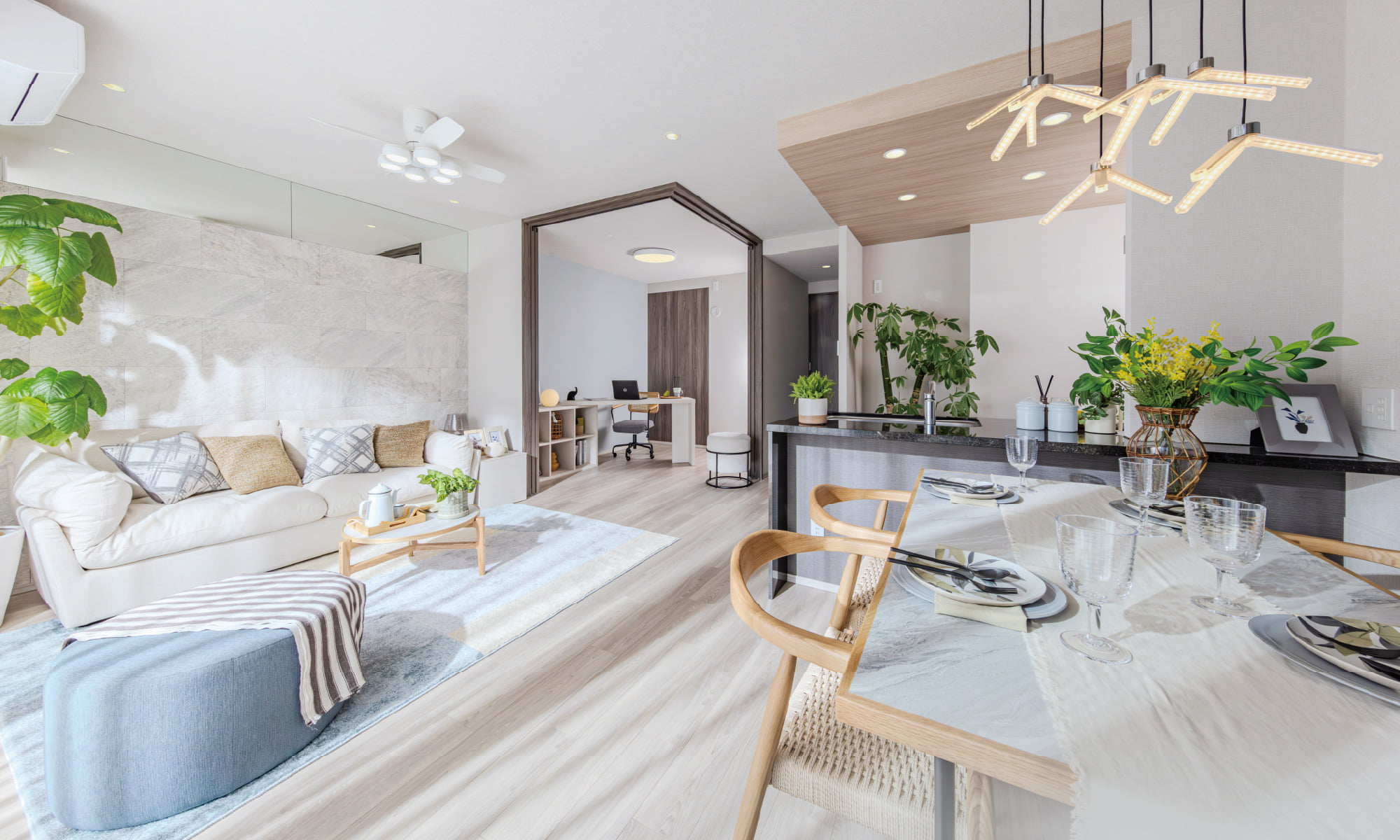 LIVING DINING KITCHEN